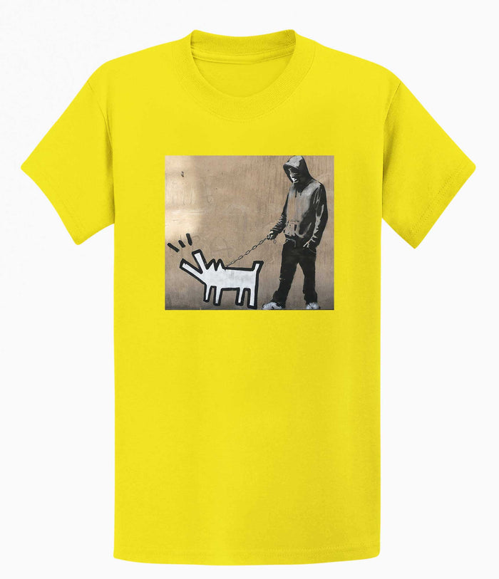 Banksy T-shirt - Dog Walker Banksy-Apparel
