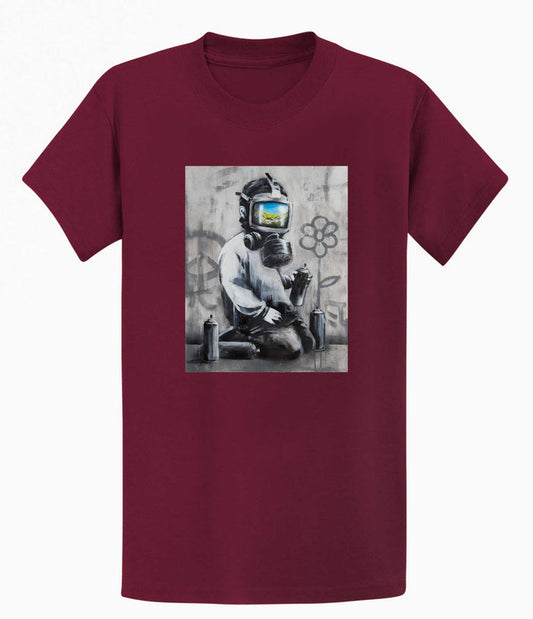 Banksy T-shirt - Gasmask Banksy-Apparel