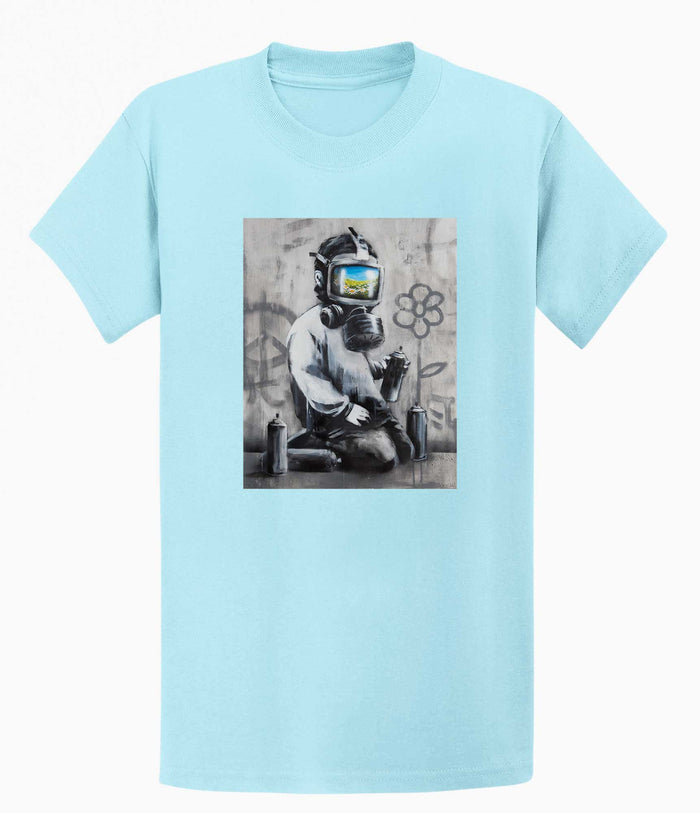 Banksy T-shirt - Gasmask Banksy-Apparel