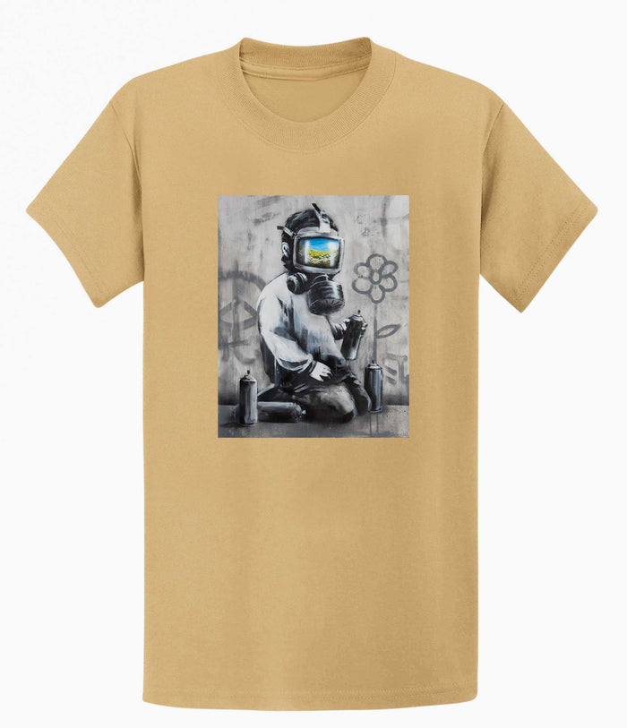 Banksy T-shirt - Gasmask Banksy-Apparel
