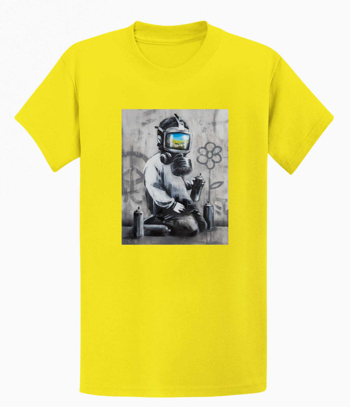 Banksy T-shirt - Gasmask Banksy-Apparel