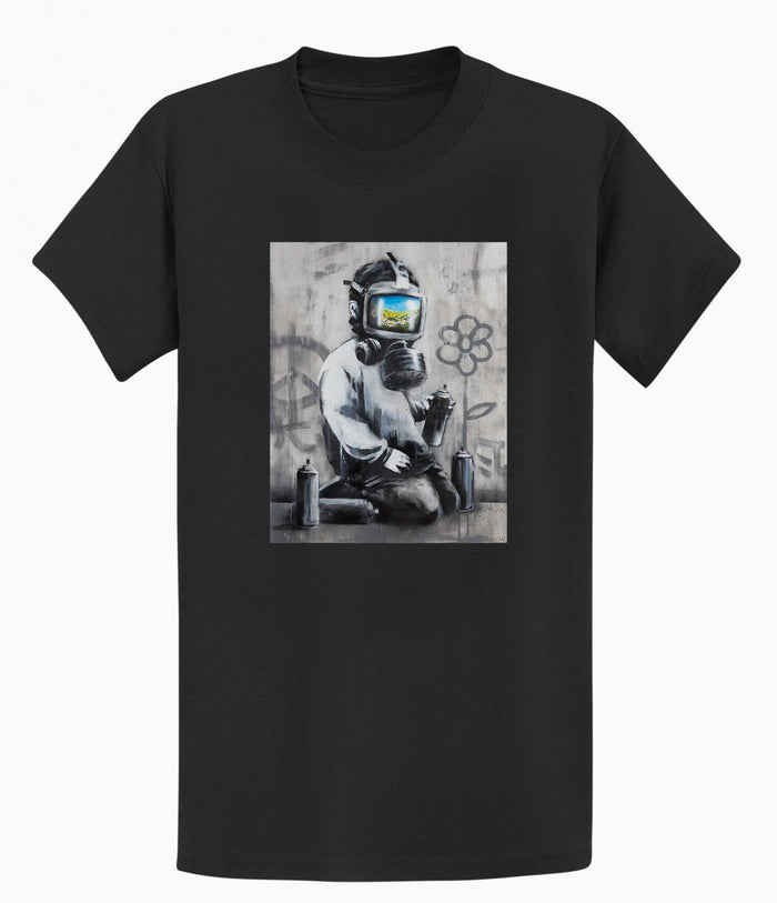 Banksy T-shirt - Gasmask Banksy-Apparel