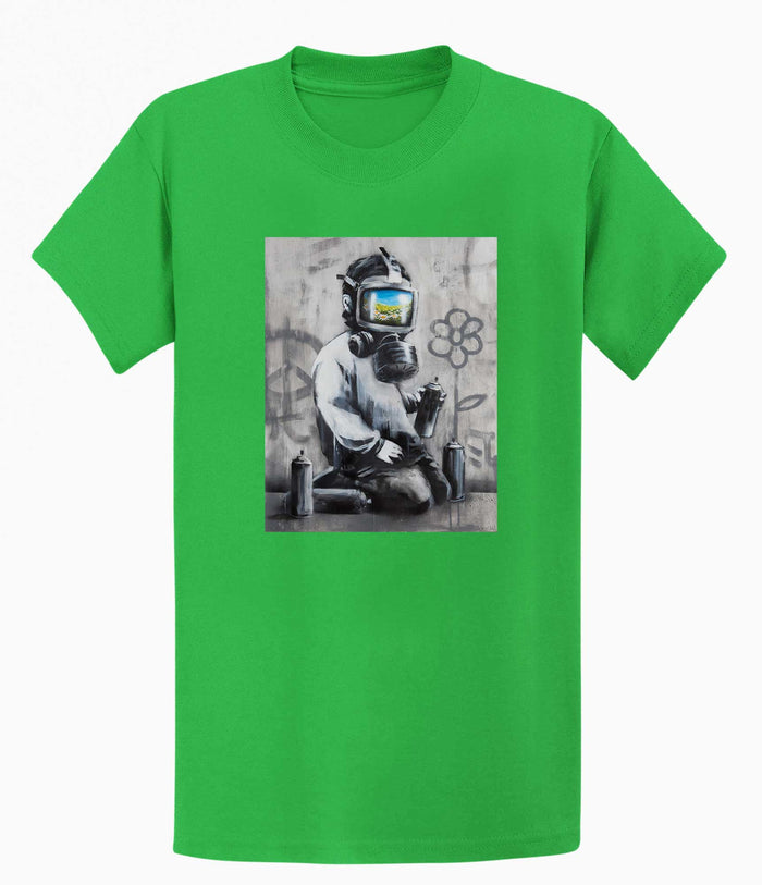 Banksy T-shirt - Gasmask Banksy-Apparel