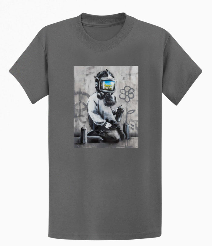 Banksy T-shirt - Gasmask Banksy-Apparel