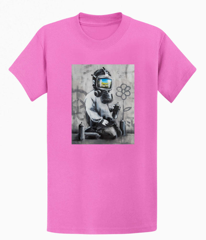 Banksy T-shirt - Gasmask Banksy-Apparel