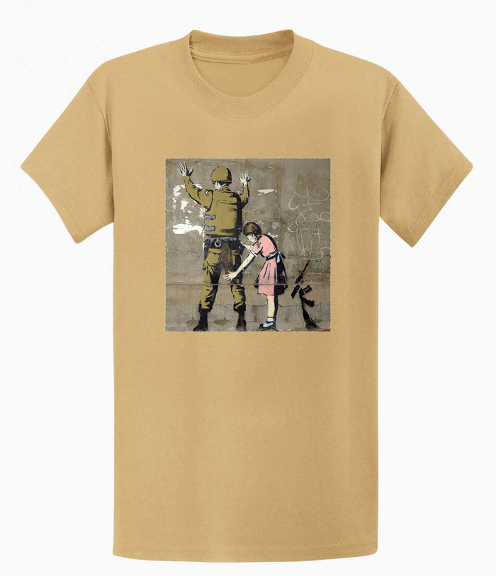 Banksy T-shirt - Girl and a Soldier Banksy-Apparel