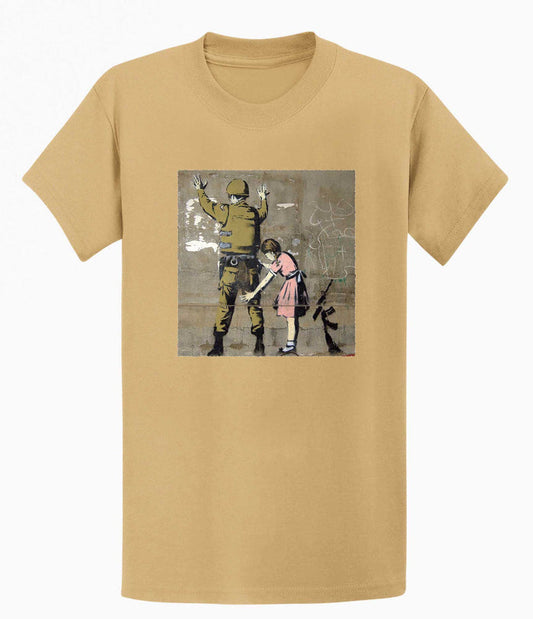 Banksy T-shirt - Girl and a Soldier Banksy-Apparel