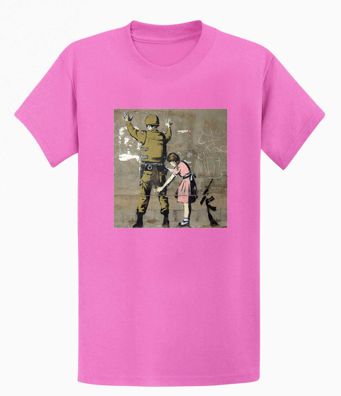 Banksy T-shirt - Girl and a Soldier Banksy-Apparel