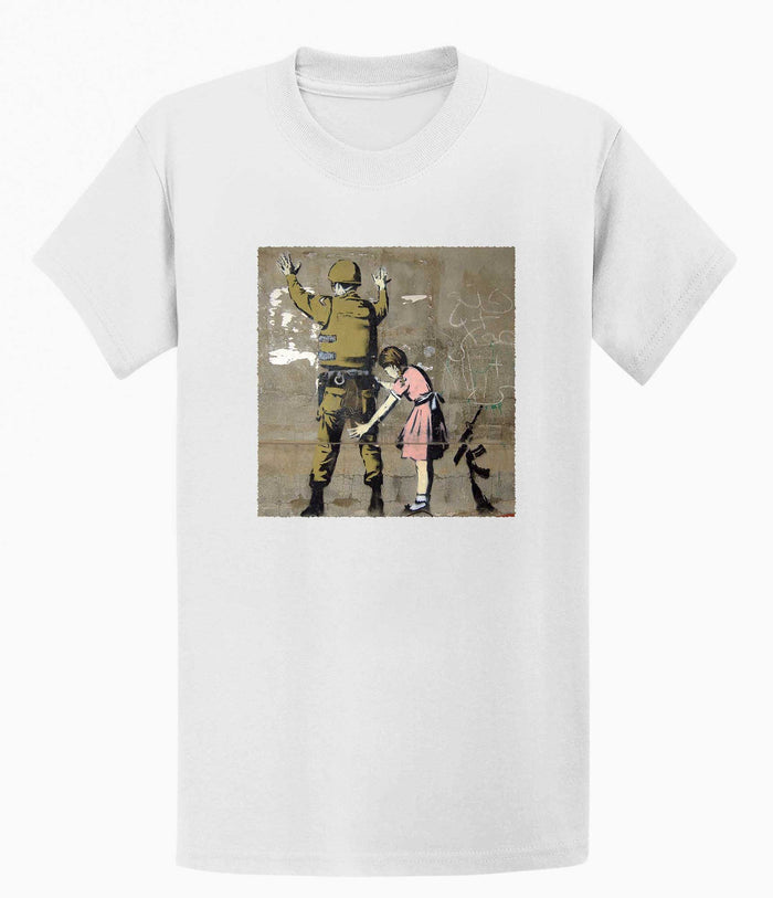 Banksy T-shirt - Girl and a Soldier Banksy-Apparel