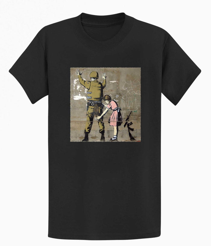 Banksy T-shirt - Girl and a Soldier Banksy-Apparel