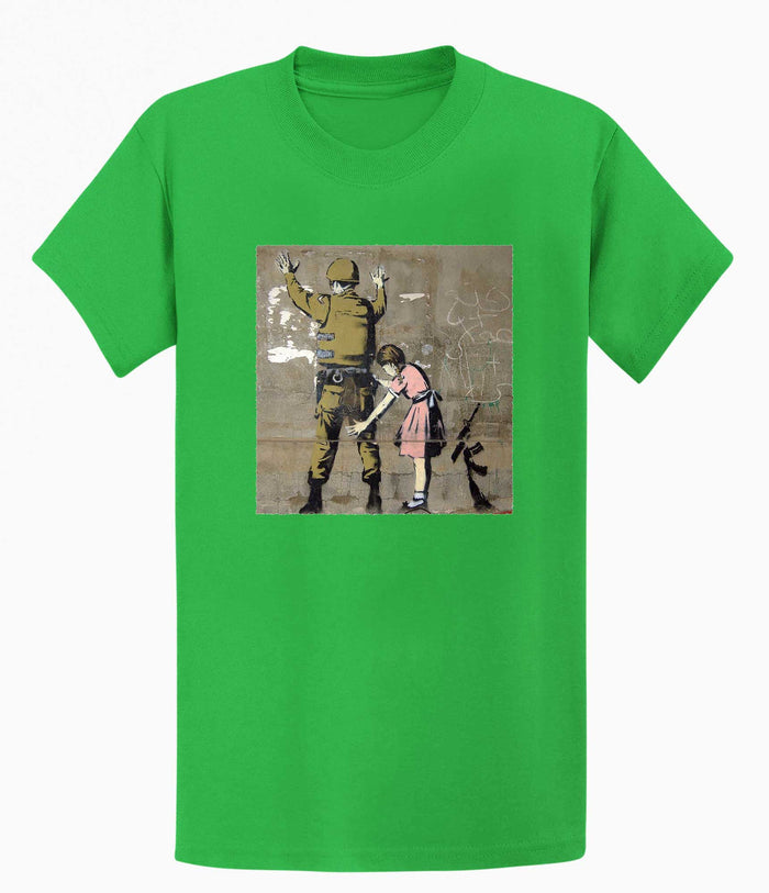 Banksy T-shirt - Girl and a Soldier Banksy-Apparel