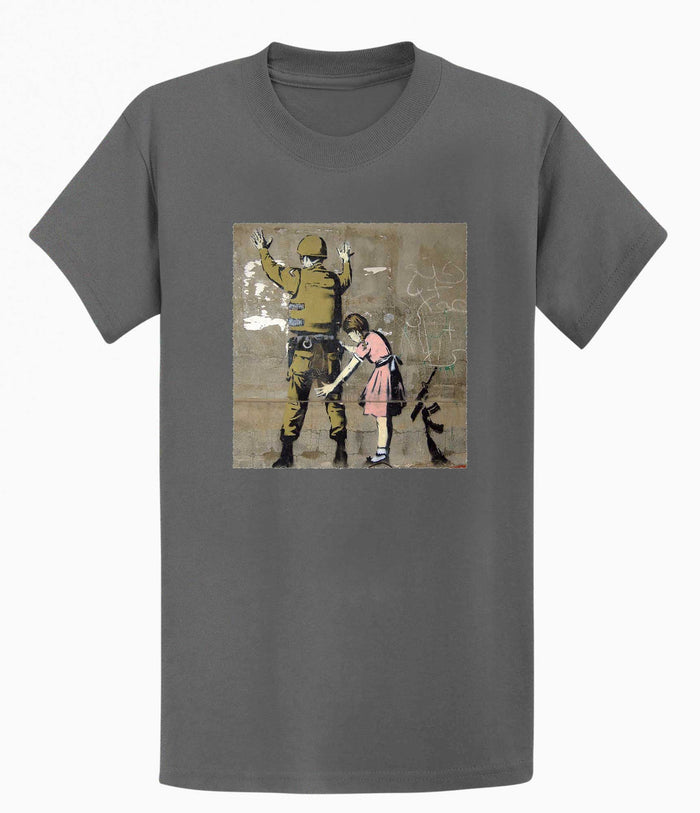 Banksy T-shirt - Girl and a Soldier Banksy-Apparel
