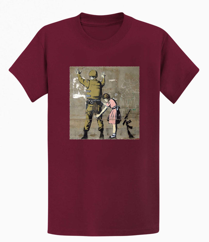 Banksy T-shirt - Girl and a Soldier Banksy-Apparel
