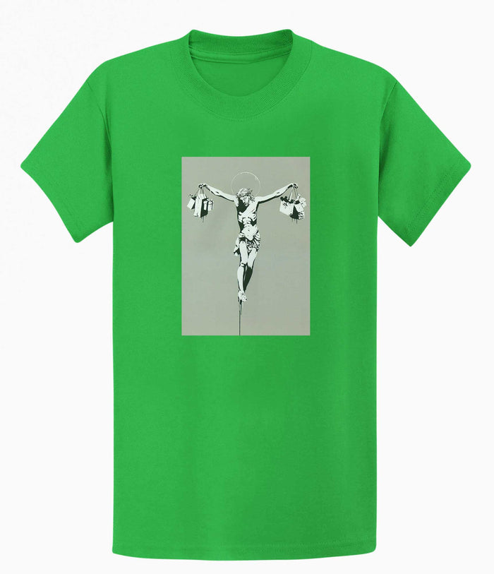 Banksy T-shirt - Jesus Shopping Banksy-Apparel