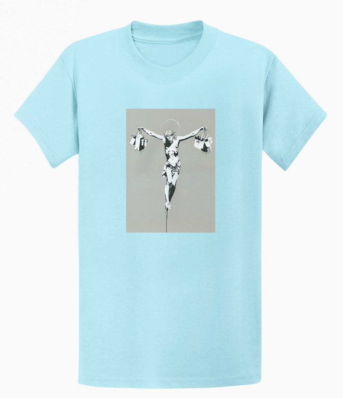 Banksy T-shirt - Jesus Shopping Banksy-Apparel