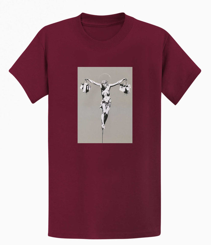 Banksy T-shirt - Jesus Shopping Banksy-Apparel