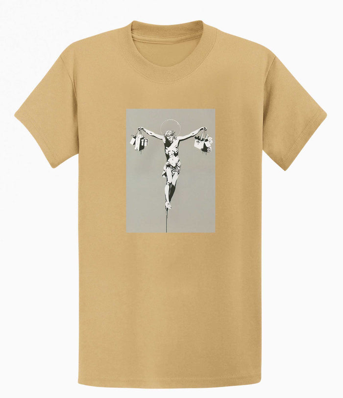 Banksy T-shirt - Jesus Shopping Banksy-Apparel
