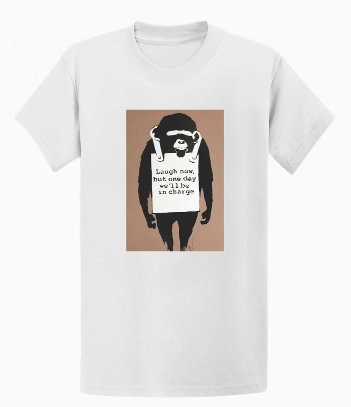 Banksy T-shirt - Laugh Now Banksy-Apparel