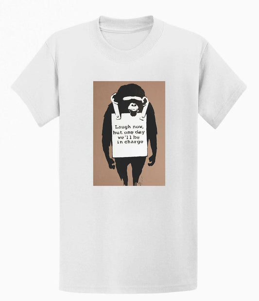 Banksy T-shirt - Laugh Now Banksy-Apparel