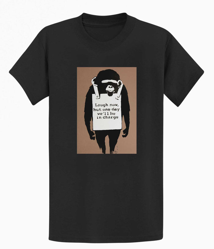 Banksy T-shirt - Laugh Now Banksy-Apparel