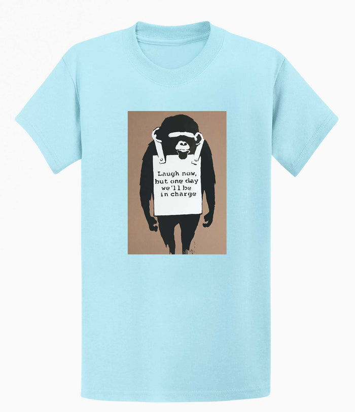 Banksy T-shirt - Laugh Now Banksy-Apparel