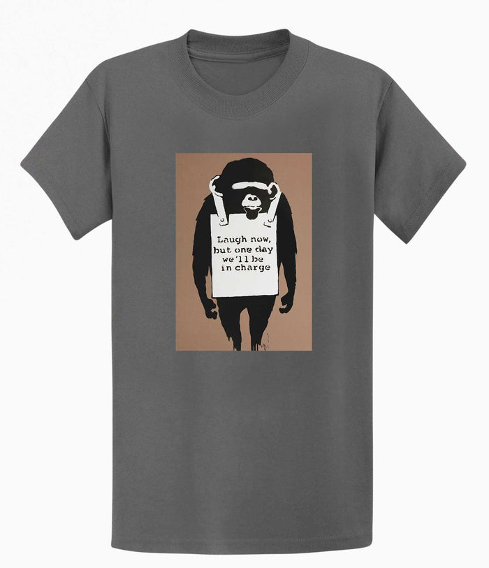 Banksy T-shirt - Laugh Now Banksy-Apparel