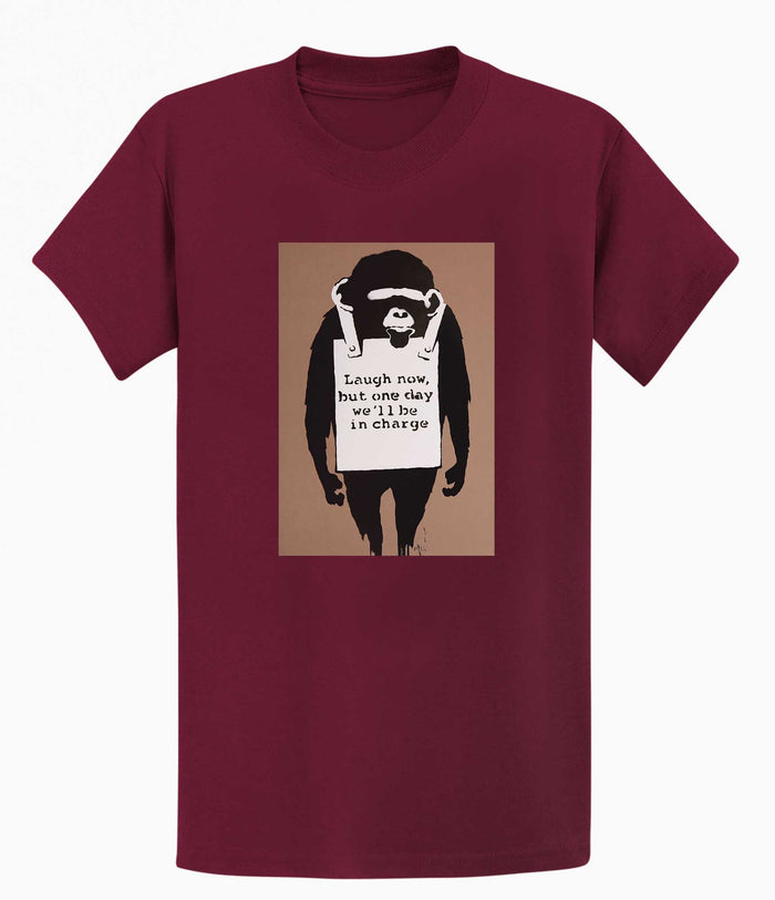 Banksy T-shirt - Laugh Now Banksy-Apparel