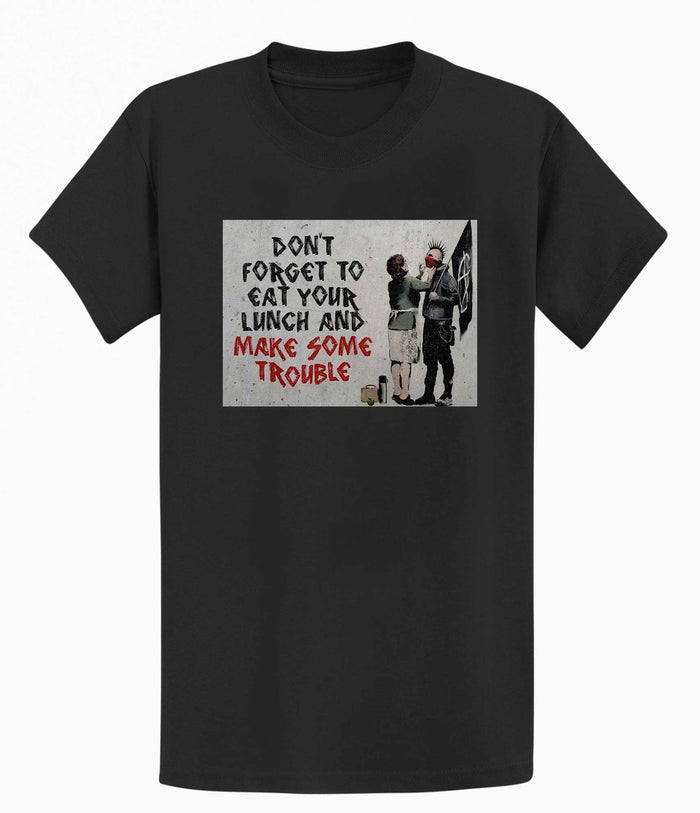 Banksy T-shirt - Make Trouble Banksy-Apparel