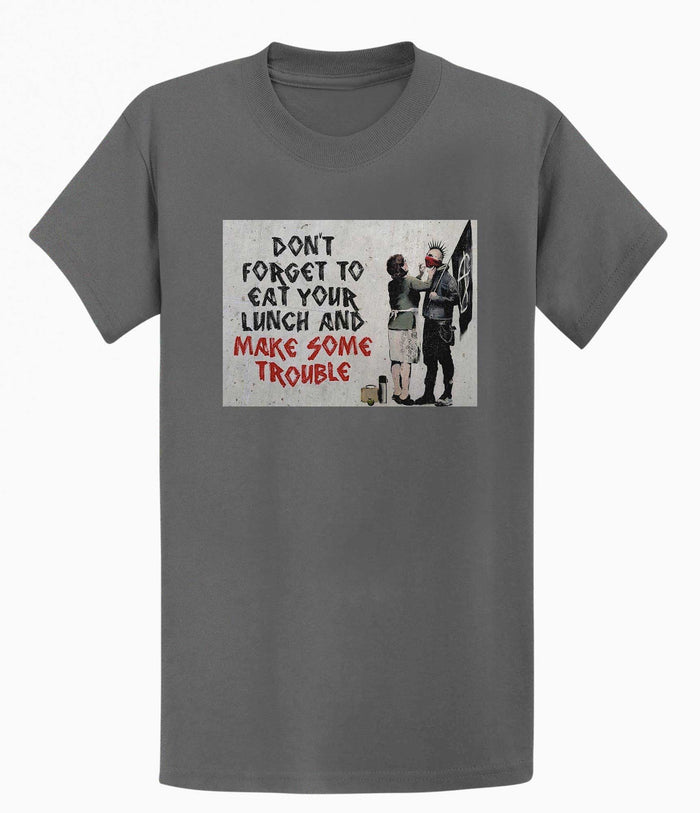 Banksy T-shirt - Make Trouble Banksy-Apparel