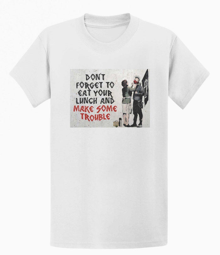 Banksy T-shirt - Make Trouble Banksy-Apparel