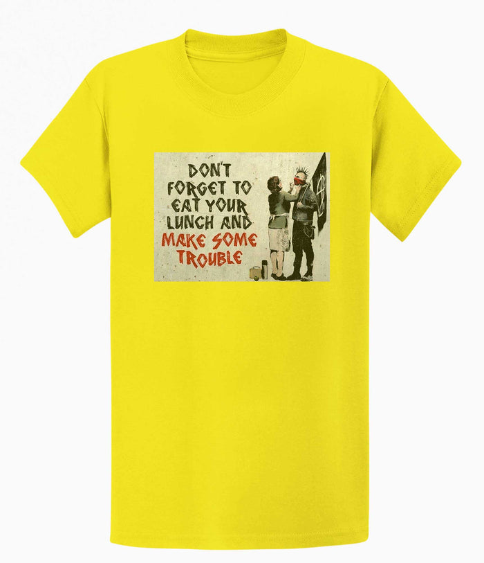 Banksy T-shirt - Make Trouble Banksy-Apparel