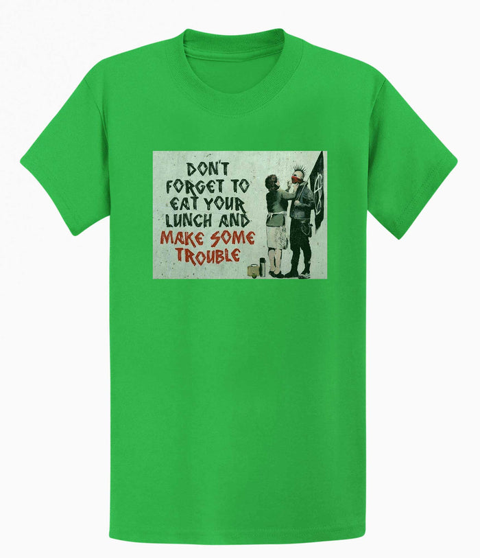 Banksy T-shirt - Make Trouble Banksy-Apparel