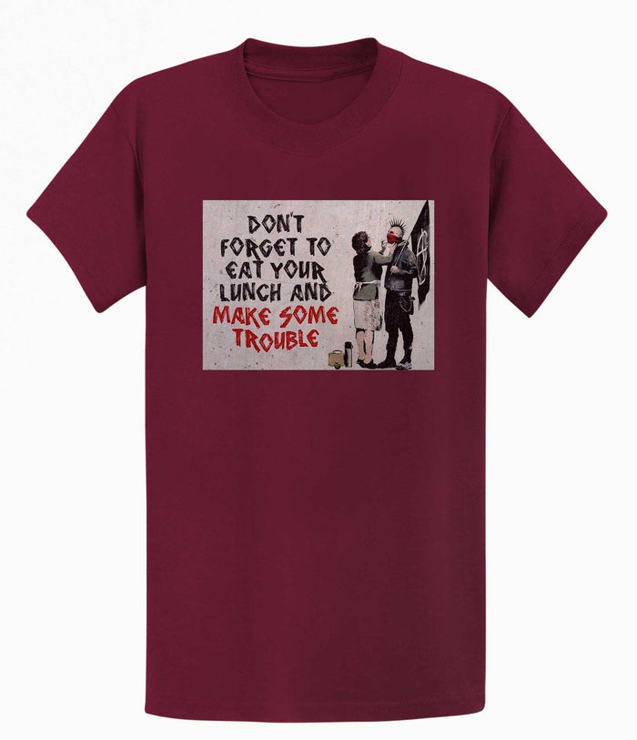 Banksy T-shirt - Make Trouble Banksy-Apparel