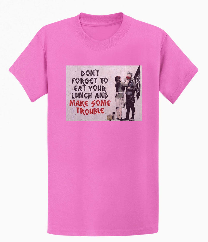 Banksy T-shirt - Make Trouble Banksy-Apparel