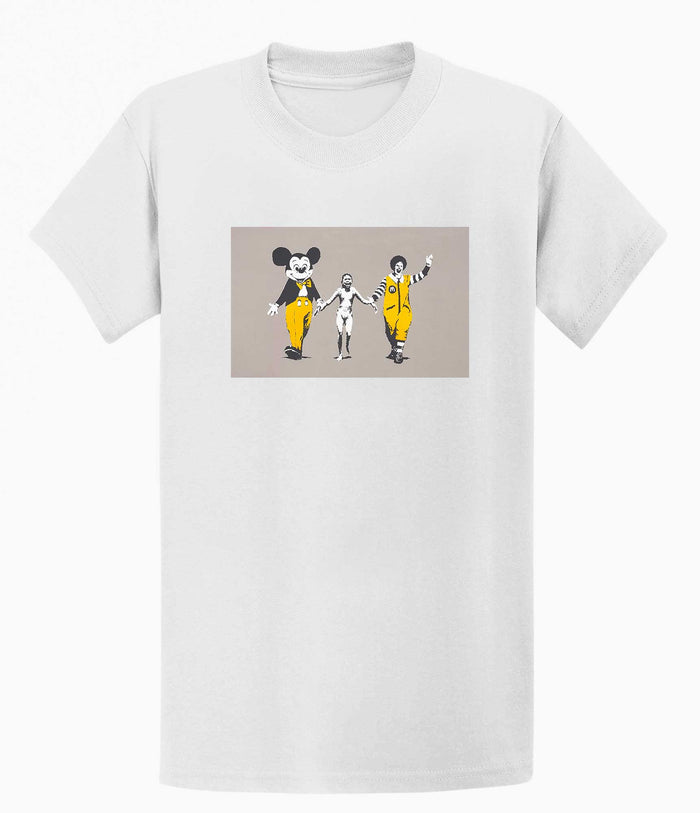 Banksy T Shirt - Napalm Girl, White Banksy-Apparel