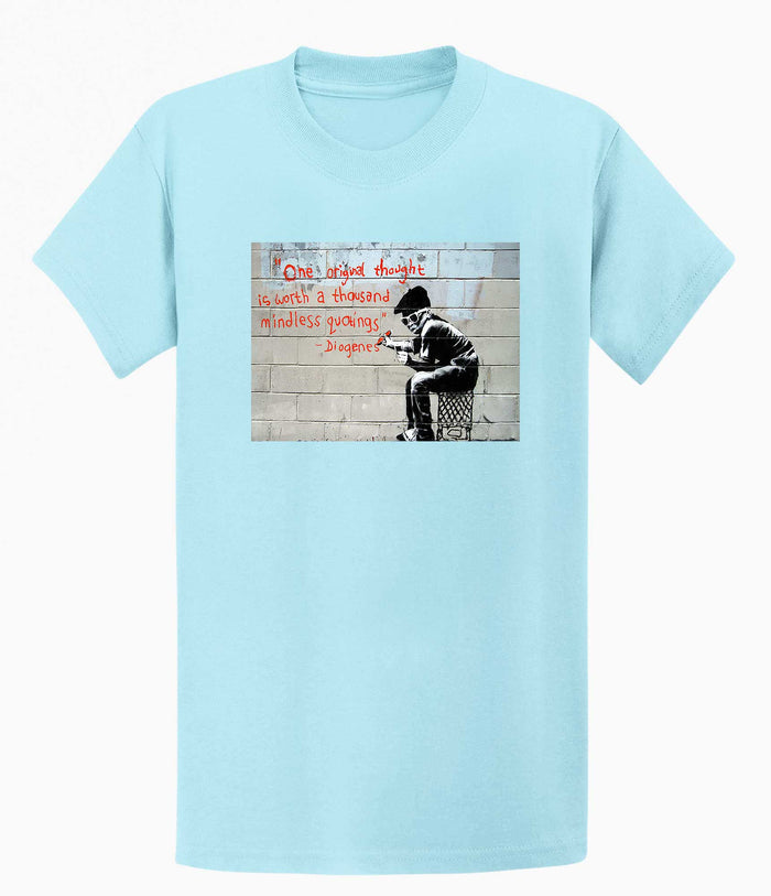 Banksy T-shirt - One Original Thought Banksy-Apparel