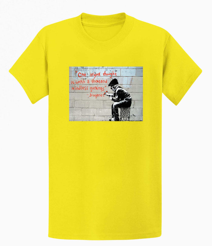 Banksy T-shirt - One Original Thought Banksy-Apparel
