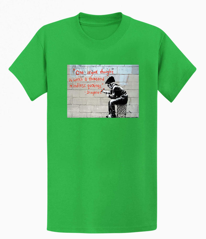 Banksy T-shirt - One Original Thought Banksy-Apparel
