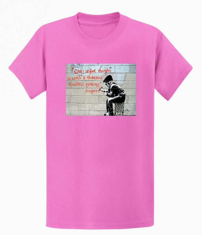 Banksy T-shirt - One Original Thought Banksy-Apparel