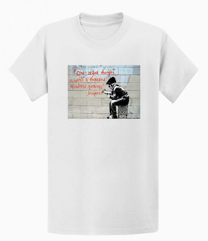Banksy T-shirt - One Original Thought Banksy-Apparel
