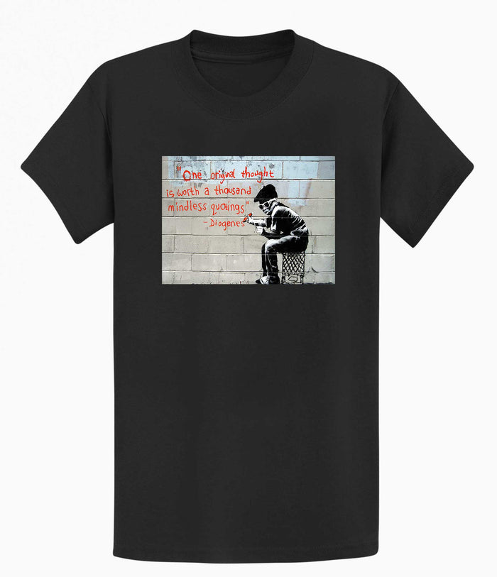 Banksy T-shirt - One Original Thought Banksy-Apparel