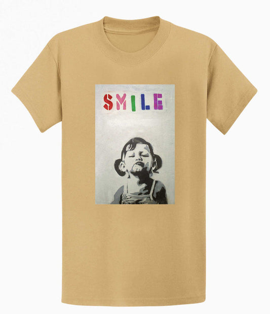 Banksy T Shirt - Smile Banksy-Apparel