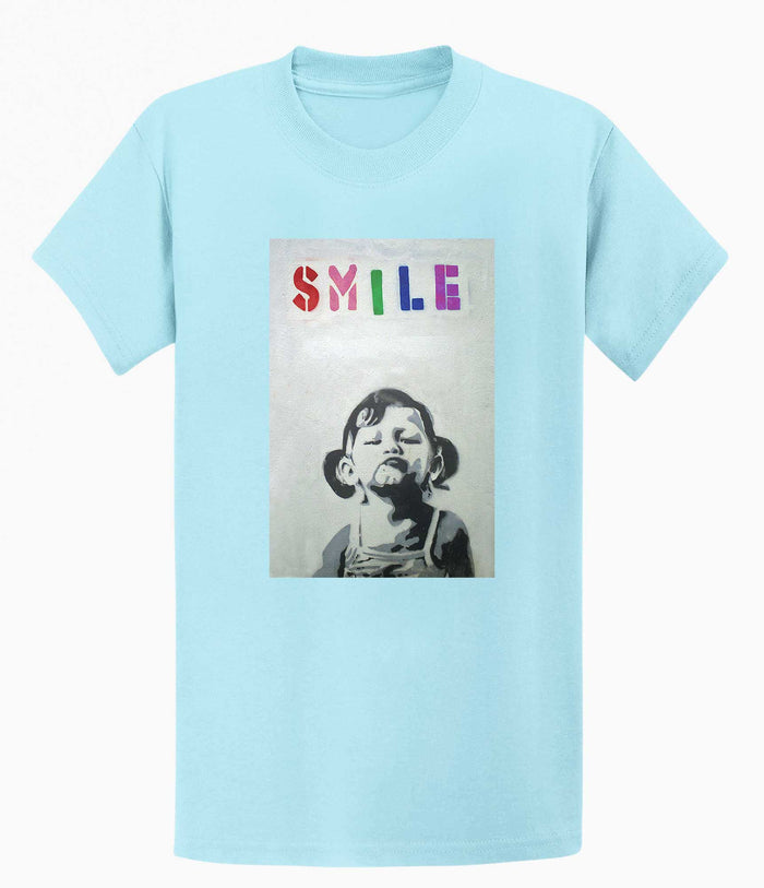 Banksy T Shirt - Smile Banksy-Apparel