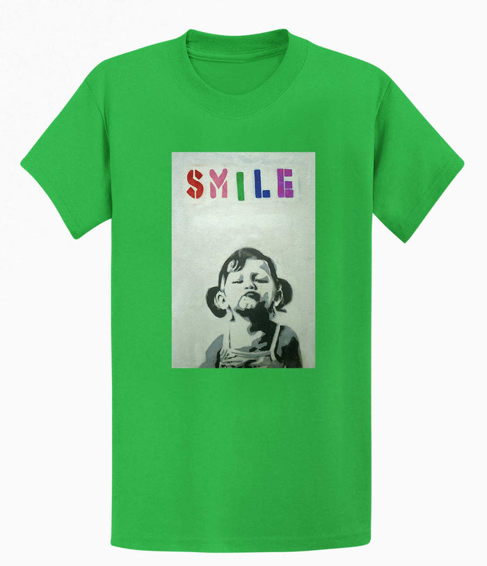 Banksy T Shirt - Smile Banksy-Apparel