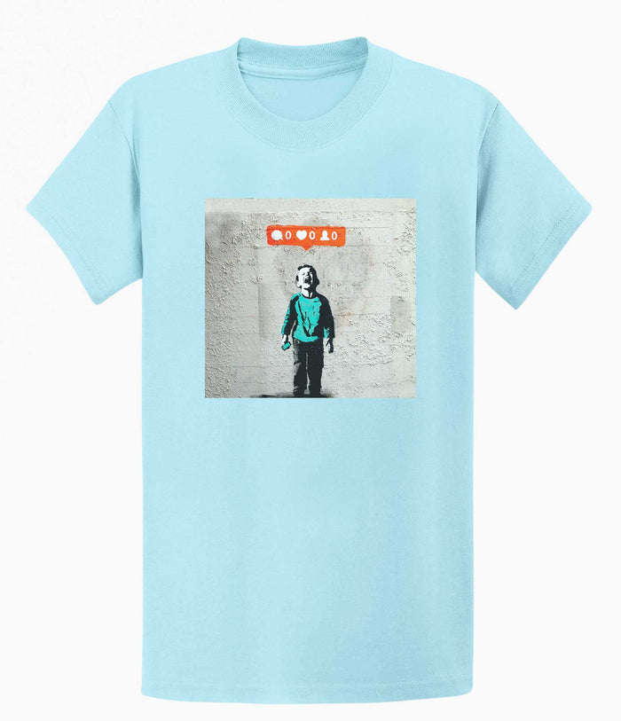 Banksy  T-shirt - Social Media Boy Banksy-Apparel