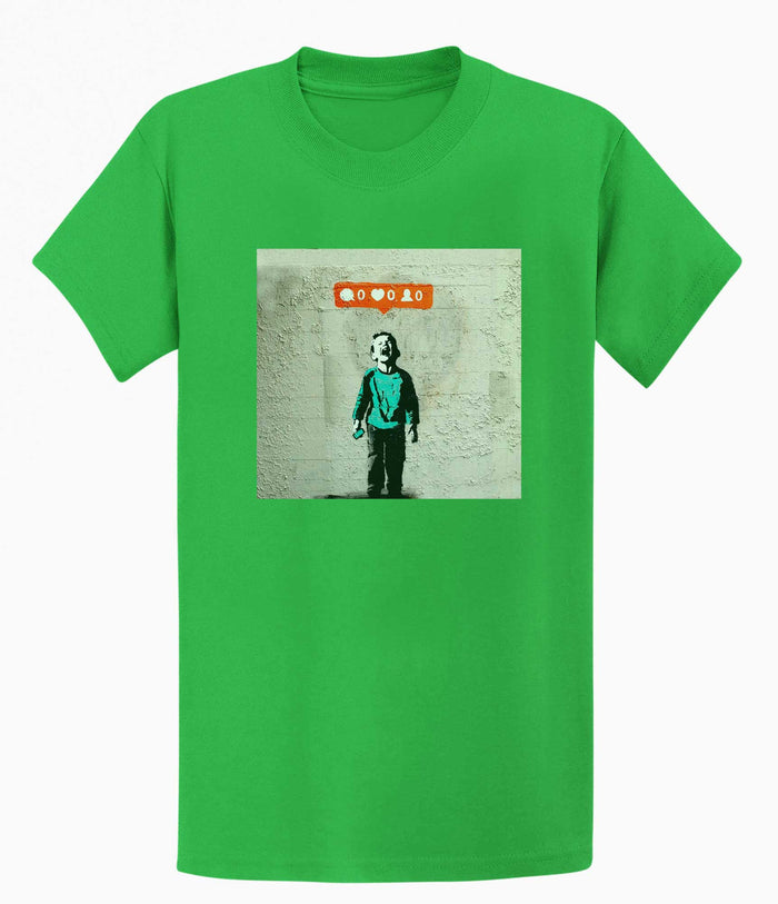 Banksy  T-shirt - Social Media Boy Banksy-Apparel