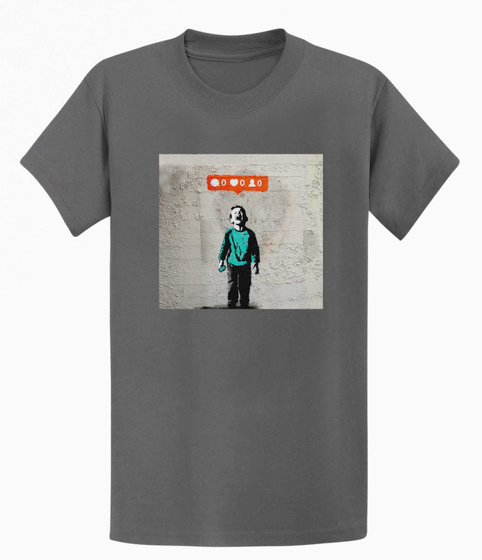Banksy  T-shirt - Social Media Boy Banksy-Apparel