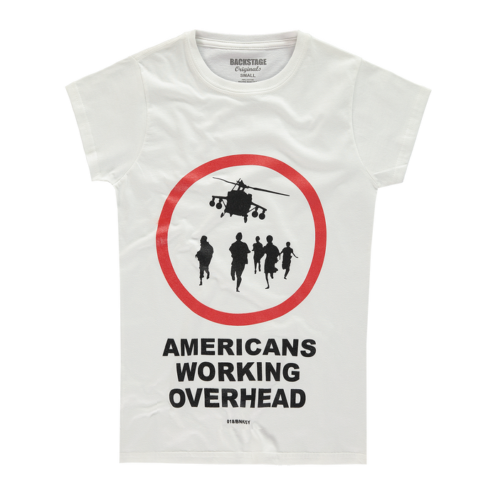 Banksy Americans Working Overhead Women's T-shirt