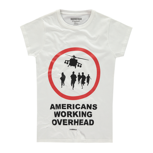 Banksy Americans Working Overhead Women's T-shirt