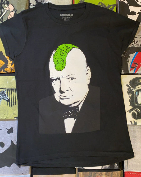 Banksy Churchill Mohawk Women's T-shirt